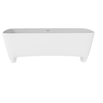 Coronado 71" Solid Surface Freestanding Bathtub, White