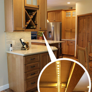 Quartersawn Oak Craftsman Style Kitchen That Brings The Outdoors In.