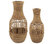 26" Wicker Vase, Brown