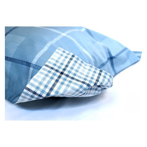 Buffalo Check Plaid Matte Sateen Comforter Set Navy White