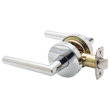 Mid Century Passage Lever, Polished Stainless