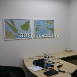 Map Framing &ndash; 3D view &ndash; with Gap &ndash; SGFrames - Products