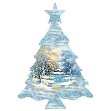 Scenic Winter Tree Ornament