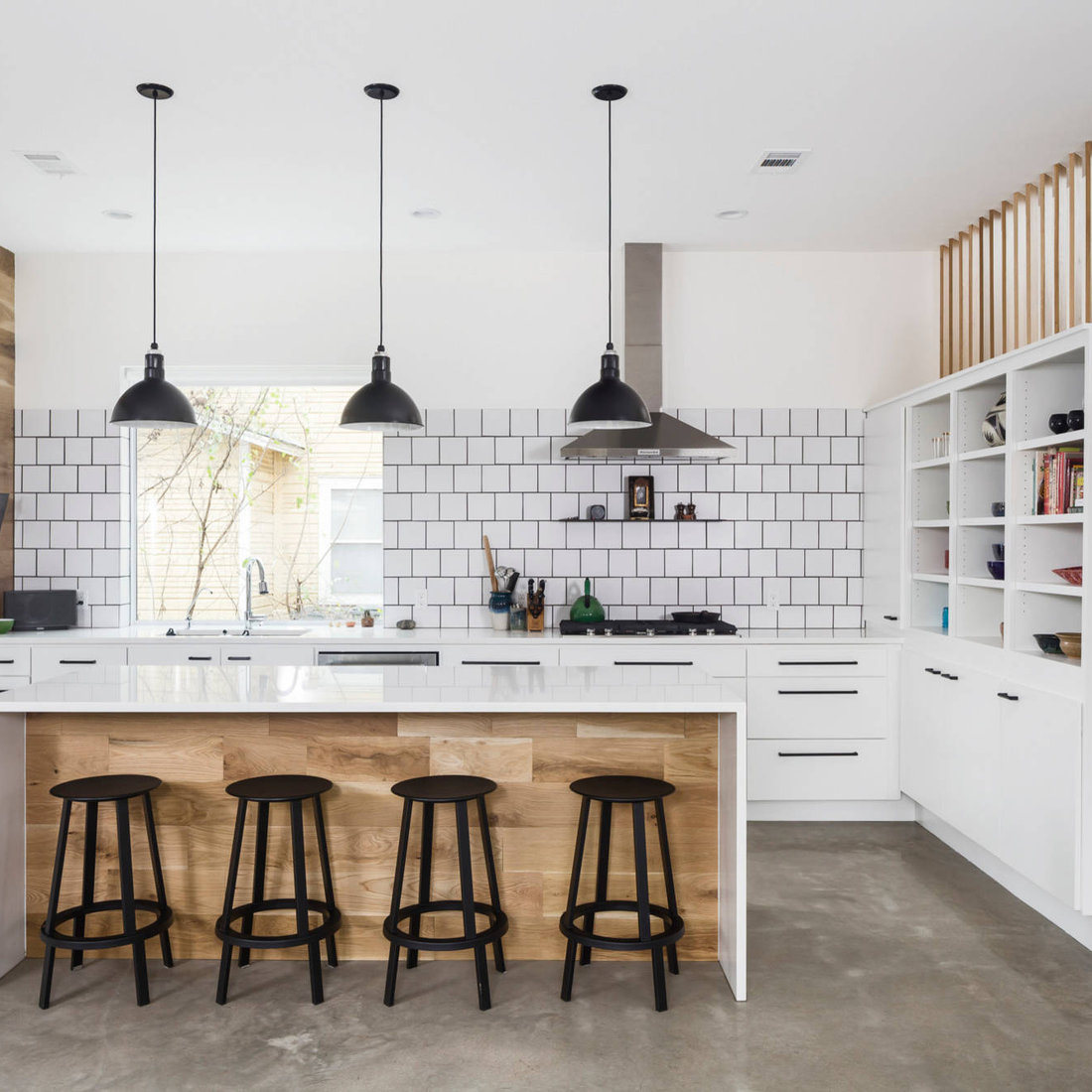 Rustic Modern White Kitchen