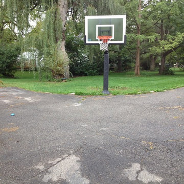 Adam V's Pro Dunk Silver Basketball System on a 20x18 in Saline, MI