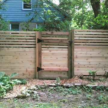 Horizontal Cedar Privacy Fence