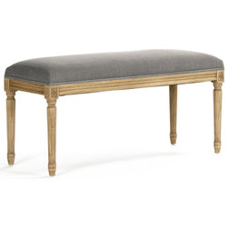Traditional Upholstered Benches by Kathy Kuo Home