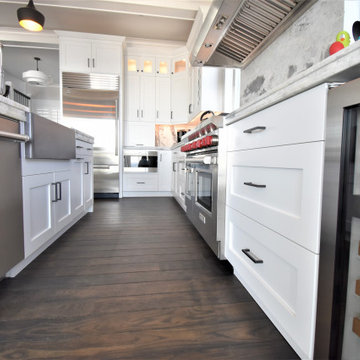 Beech White Kitchen at Beach Front, Clinton CT