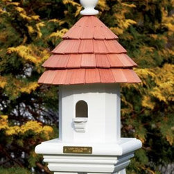 Shingled House Post Cap - Birdhouses