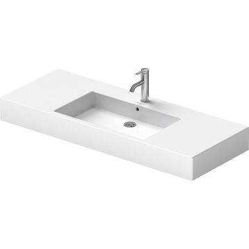 Duravit Vero Bathroom Sink 125 cm 03291200001 White WonderGliss