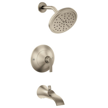 Moen TS2203 Doux Tub and Shower Trim Package - Brushed Nickel