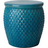 Pineapple Garden Stool/Table, Turquoise