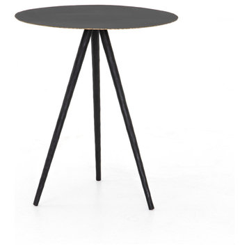 Trula End Table - Rubbed Black