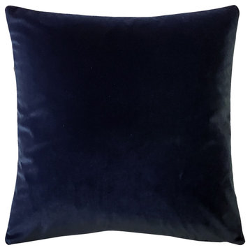 Castello Velvet Throw Pillows, Complete Pillow with Insert (18 Colors, 3 Sizes)
