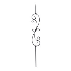 StairSupplies Scroll Series Iron Baluster - Stair Parts