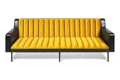 Oto Yellow Modern Sofa -  H: 32” (81.28cm) L: 90” (228.6cm)