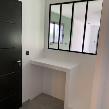 Maison de Plain pied en T avec garage double