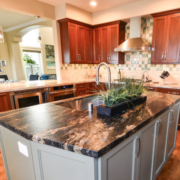 Exotic African Sapele Kitchen