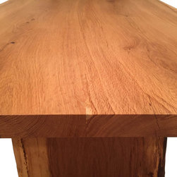 Oak Slab Table and Benches - Products