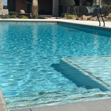 Cedar Rapids, IA - Contemporary - New Concrete Swimming Pool Construction