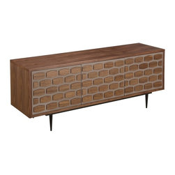 MODREST COBBLESTONE MODERN WALNUT BUFFET - Dining Tables
