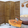 Brown Willow Four Panel Room Divider Screen