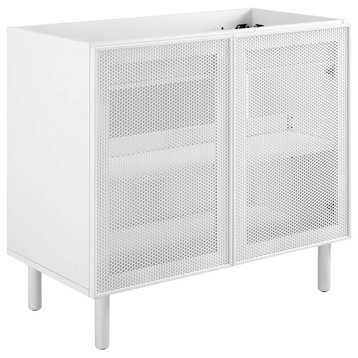 Calla 36" Perforated Metal Bathroom Vanity Cabinet (Sink Basin Not Included) - W