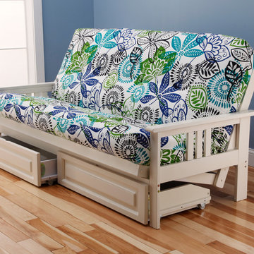 Monterey Antique White Frame with Bali Mattress and Storage Drawers