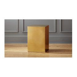 gold cube side table | CB2 - Side Tables And End Tables