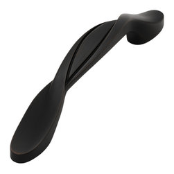 Cosmas - Cosmas 9009 Twist Cabinet Pull, 3" Hole Centers, Set of 5, Oil Rubbed Bronze - Cabinet And Drawer Handle Pulls