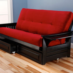 Phoenix Wood Futon Frame in Black - Products