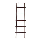 60" Bamboo Ladder Rack, Rosewood, Rosewood