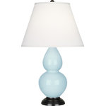 Robert Abbey - Small Double Gourd Accent Lamp, Baby Blue - Baby Blue Small Double Gourd Contemporary Accent Lamp