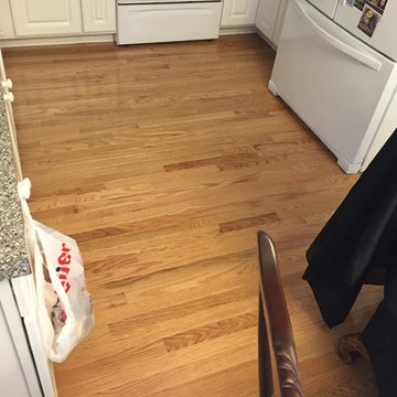 New hardwood flooring for the kitchen