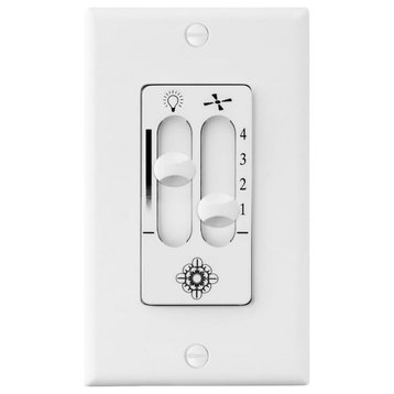 Visual Comfort Fan 4-Speed Dimmable Wall Control in White