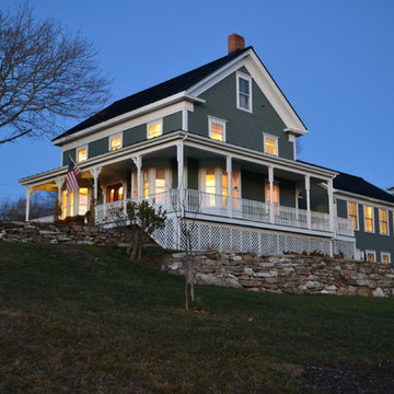 Captains' house on the coast of Maine
