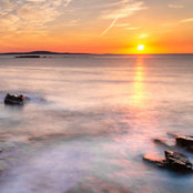 Sunset Les billede