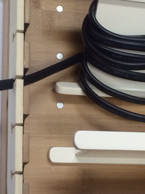 Cord Corral Cable and Cord Organizer, Zen, With New 8-A/C + 3 Usb Power Strip