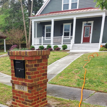 Custom Brick Mailbox with Custom Address Block