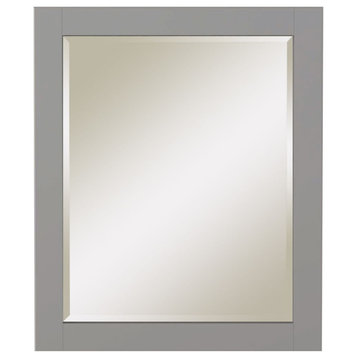 Sunny Wood GS3036MR Grayson 36" x 30" Framed Bathroom Mirror - Dove Gray