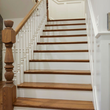 103_Classic Staircase with Stunning Handcrafted Oak Railing System, Aldie VA 201