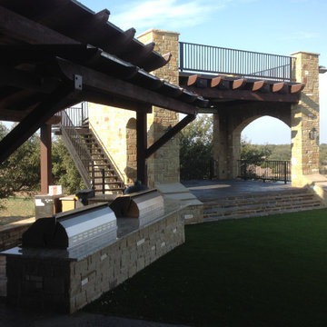 Outdoor Kitchen, Stage and Observation Deck