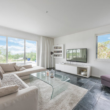 Maison d'architecte à toit plat