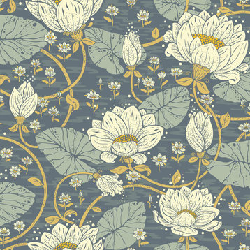 Eva Blue Lotus Dreams Wallpaper Bolt