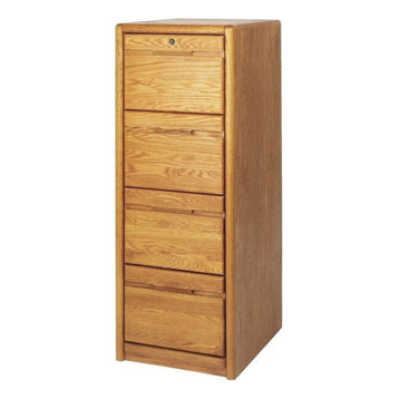 Martin Furniture Contemporary 4 Drawer File Cabinet