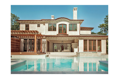Tuscan exterior home photo in New York