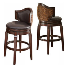 Steve Silver Company - Jasper Bar Chairs, Set of 2, Natural - Bar Stools and Counter Stools