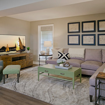 Family-friendly basement remodel