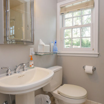 New White Window in Pretty Guest Bathroom - Renewal by Andersen NJ / NYC