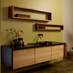 Elm and Soapstone Floatin Vanity - Bathroom Vanities And Sink Consoles
